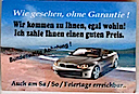 Hing 1 Woche unter meinem Scheibenwischer